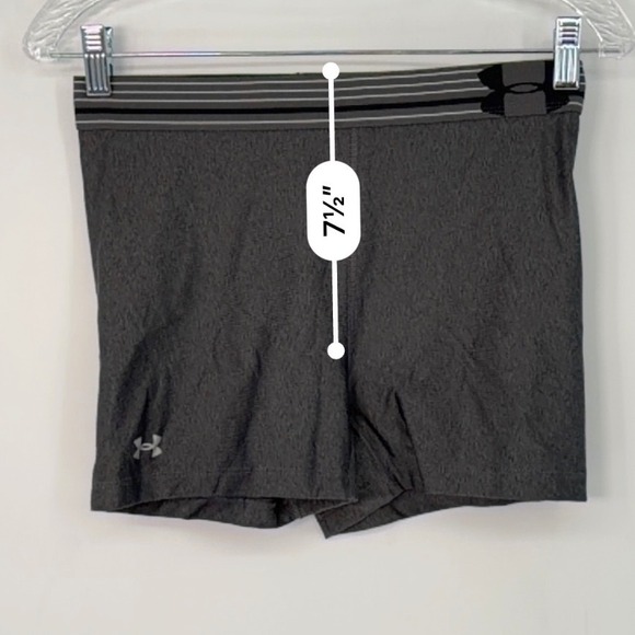 Under Armour Gray Compression Athletic Shorts M Activewear Gym Pilates 102-46 - Picture 7 of 12